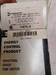 lot 31 image: New in Box Intermatic Industrial Grade Program Timer Switch with Skipper SPFT Switch Rating