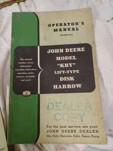 lot 48 image: Four Vintage John Deere Operators Manuals including Side Delivery Rake, No. 10-A Hammer Mill