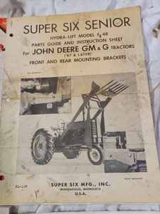 lot 51 image: Four Vintage Manuals including a Super Six Senior Hydra-Lift Model F-48, I&T Shop Manual for IH