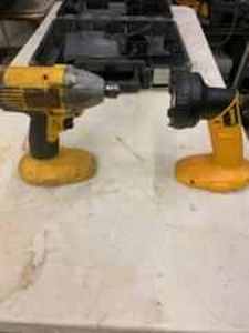 lot 63 image: DeWalt 18 Volt 14-inch Impact Gun, Flashlight, Charger, and DeWalt Case - No Batteries