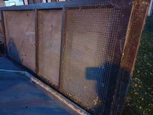 lot 79 image: Four 32-inch Wood Screen Doors and One Bi-fold Screen Door