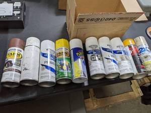 10 Cans Spray Paint Partial-Full...