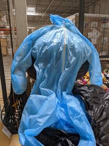 3 Bags of zippered medical grade body gowns with elastic sleeves
