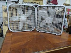 (2) Functioning Box Fans...