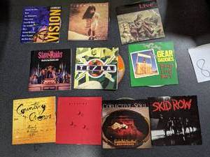 90s Era CDs and Sleeves (Counting Crows, Rush, Current Vision, Collective Soul, Tesla, Skid Row, Live, Jann Arden, Gear Daddies, Slave Raider)