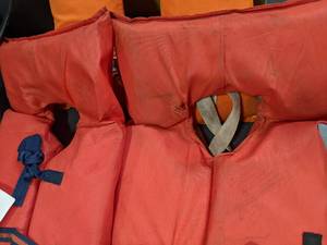 (3) Vintage Life Vests (One does have a rip) See Photos