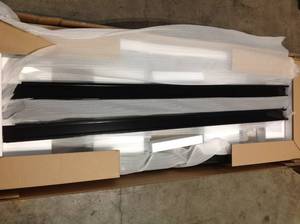 Ready-to-Assemble 6 ft. Adjustable Height Solid Wood Top Workbench in Black by Husky Customer Returns See Pictures