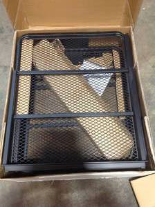 60 x 24 Black Steel Basket Cargo Carrier (Folding 2 Shank, 500 lbs.) by CURT Customer Returns See Pictures