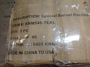 Teal Reckiner damaged see pictures
