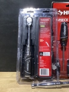 lot 25 image: Husky 7-Piece Hook and Pick Set, 144-Position Ratchet & Torque Wrench. See Pictures