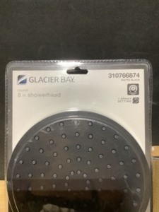 lot 27 image: Glacier Bay Round 8 in. Shower Head & Faucet. See Pictures