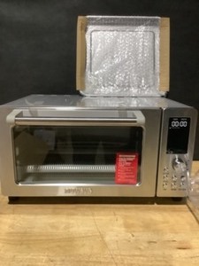 lot 33 image: NuWave Bravo 1800-Watt Stainless Steel Air Fryer Toaster Oven with 12-Presets See Pictures
