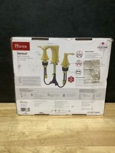 lot 41 image: Pfister Venturi 8 in. Widespread 2-Handle Bathroom Faucet in Brushed Gold. See Pictures