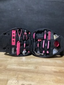 lot 44 image: Apollo Home Tool Kit (72-Piece) in Pink. See Pictures