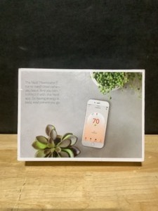 lot 49 image: Google Nest Learning Thermostat E with Temperature Sensor. See Pictures