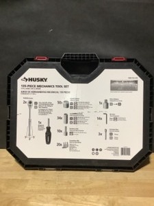 lot 59 image: Husky Clear Case Mechanics Tool Set (135-Piece). See Pictures