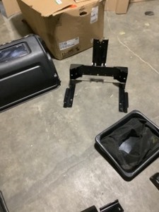 lot 79 image: MTD Genuine Factory Parts Original Equipment 34 in Double Bagger for Cub Cadet, Troy-Bilt and Yard Machines Zero Turn Lawn Mowers (2017 and After) Used. See Pictures