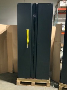lot 80 image: Husky 3-Piece Heavy Duty Welded Steel Garage Storage System in Black (64 in. W x 81 in. H x 24 in. D). See Pictures