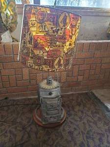 lot 45 image: Handmade Excelsior Stove And MFG Lamp