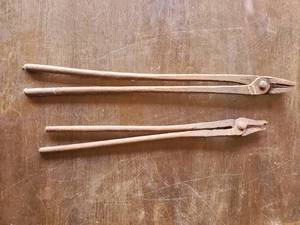 lot 72 image: Two Old Blacksmiths Tongs