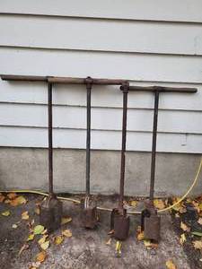 lot 144 image: Four Old Post Hole Diggers