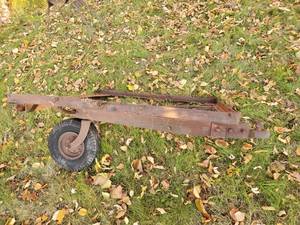lot 178 image: Pull-Behind Flat Cart with Pivot Wheel