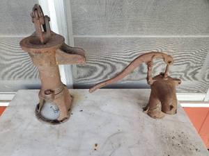 lot 180 image: Two Antique Well Hand-pumps