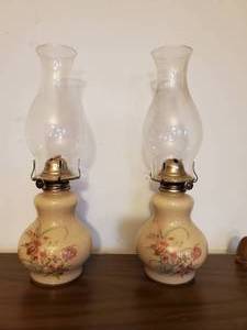 lot 187 image: Two Vintage Kaaden Oil Lamps
