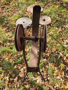 lot 25 image: Old Stone Wheel Grinder