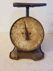 lot 286 image: Vintage Columbia Family Scale 24 Lb Landers Frary & Clark