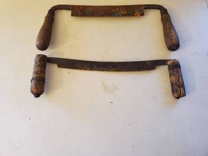 lot 287 image: Two Vintage Draw Knives