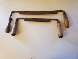 lot 291 image: Two Vintage Draw Knives