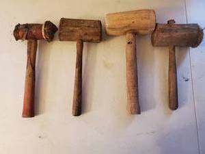 lot 321 image: Four Wood Mallets