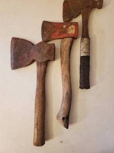 lot 327 image: Three Vintage Hatchets
