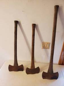 lot 330 image: Three Double Bit Axes