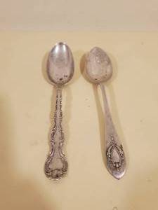 lot 339 image: Two Sterling Silver Spoons