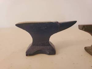 lot 380 image: Four Blacksmith Miniature Decor Items