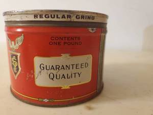 lot 391 image: Yellow Bonnet Coffee Tin