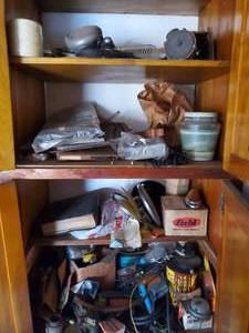 lot 428 image: Contents of Garage Cabinet