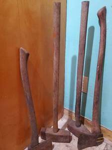 lot 473 image: Two Vintage Sledgehammers, and Two Vintage Axes
