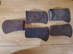 lot 494 image: Collection of Vintage Axe Heads