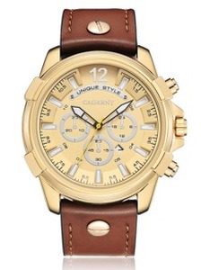 Men Triple Dial Date Quartz Watch