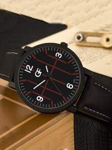 Men Round Pointer Quartz Watch