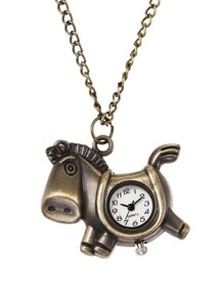 Horse Design Pocket Quartz Watch