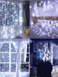 1pc 5m Curtain Decorative String Light With 50pcs Bulb