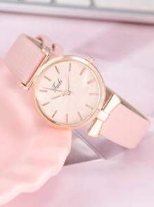 Simple Round Pointer Quartz Watch