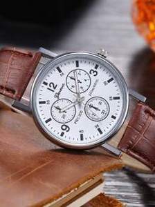 Men Triple Dial Quartz Watch