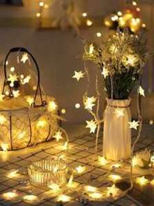 30pcs Star Bulb String Light
