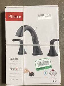 Dual-Handles, Bathroom Sink Faucet - Matte Black