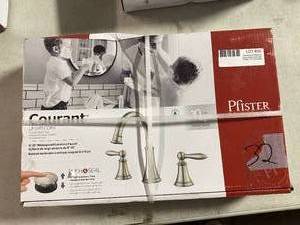 Dual-Handles, Mid-Arc Lavatory Faucet - Brushed Nickel